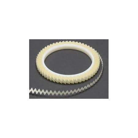 Turbulateur Tape 'ZIGZAG' 60° - Larg : 12mm - Ep.:0.4mm - Roll.14 M