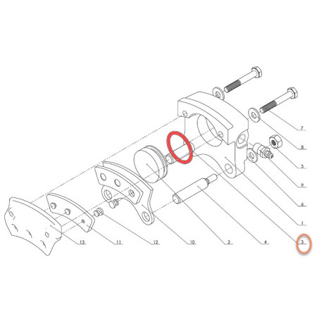 Joint Torique - O-ring - Brake Assembly 30-9 - Cleveland