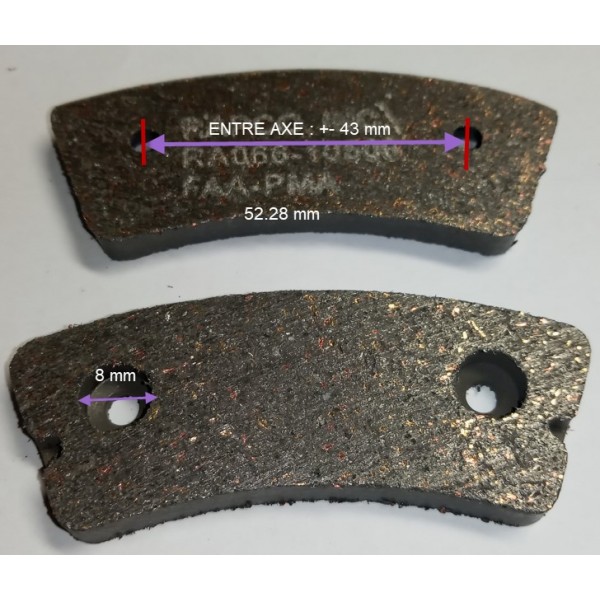 Plaquettes de frein RA066-10500 - Etrier 30-63