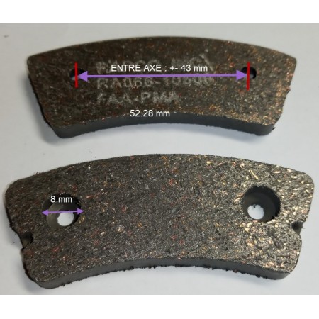 Plaquettes de frein RA066-10500 - Etrier 30-63