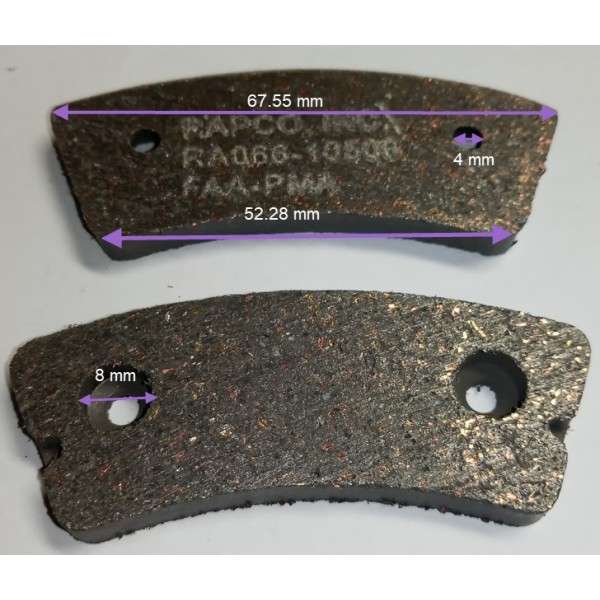 Plaquettes de frein RA066-10500 - Etrier 30-63