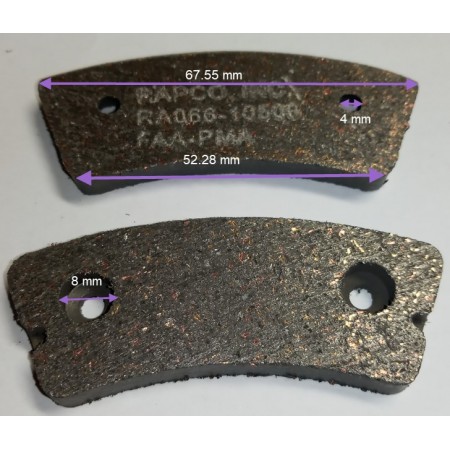 Plaquettes de frein RA066-10500 - Etrier 30-63
